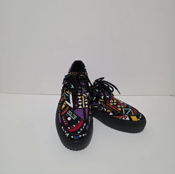 ❌️SOLD❌️BOHEMIAN CANVAS PLATFORM SNEAKERS SIZE 8.5 - Picture 7 of 8